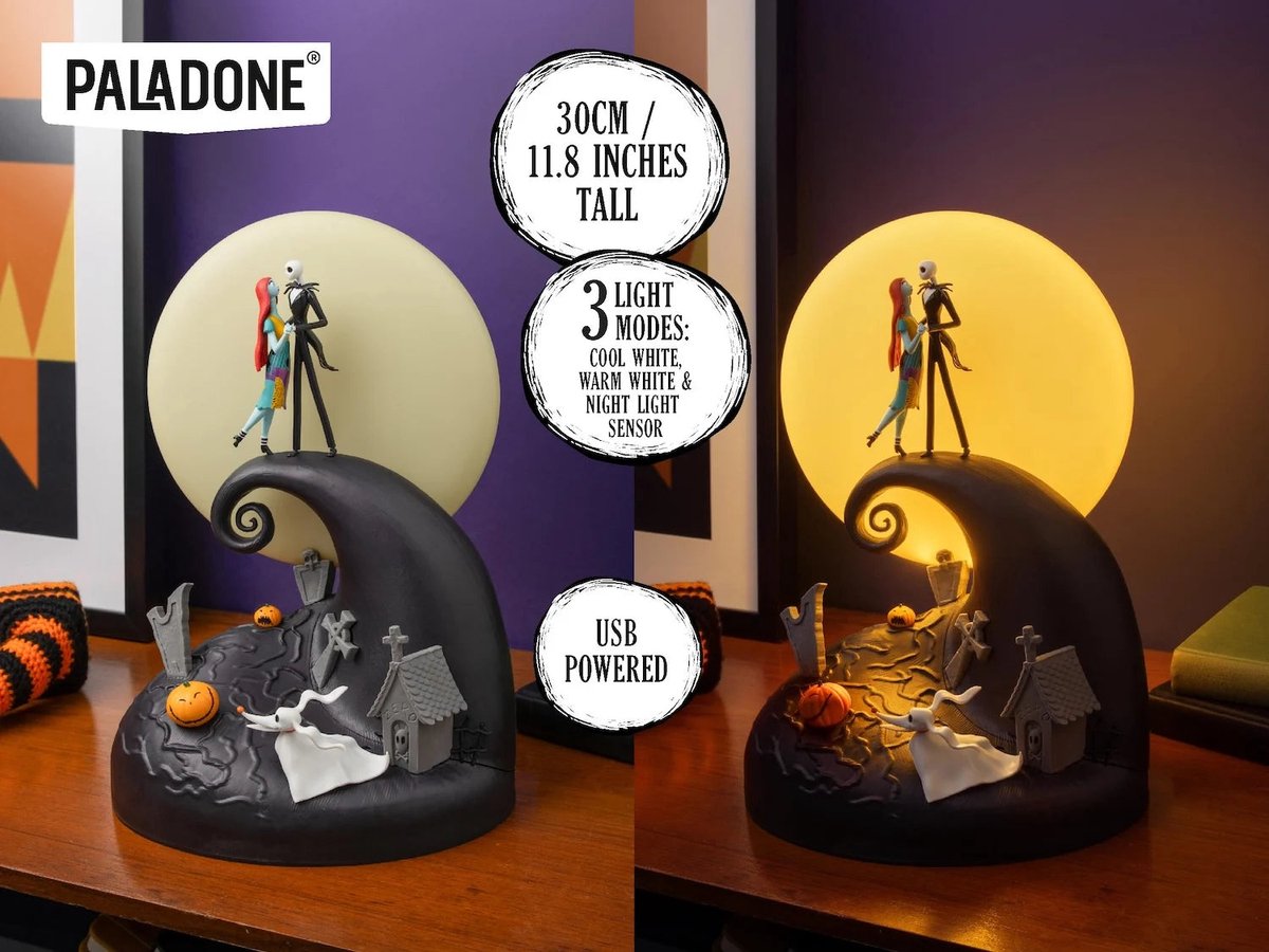 Paladone products Cauchemar avant Noël diorama de lampe