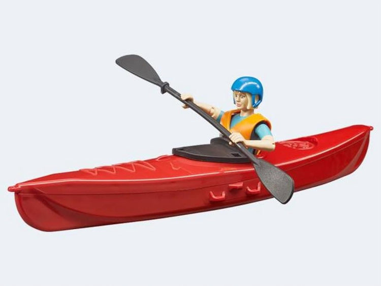 Bruder Bworld Kayak avec une figure de jeu