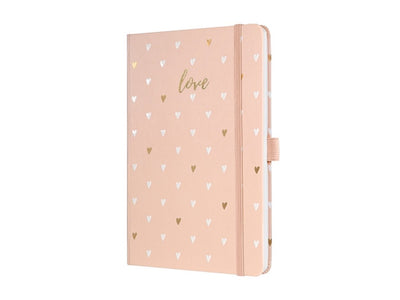 Carnet Sigel a5 - jolie - 174 pages - 80 grammes - trait - amour rose - si-jn335