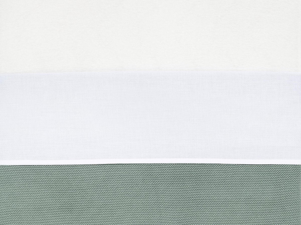 Drap de lit bébé Jollein 120x150cm - blanc