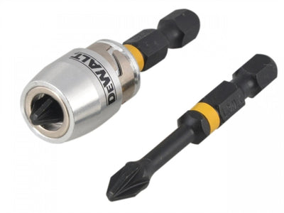 Dewalt dt70535t embouts de tournevis à torsion à impact extrême pz2 50mm + porte-embout maglock