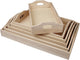 Plateaux Creativ company, h: 5 cm, l: 29+32+35+38+41+44 cm, l: 16,5+19+22+25+27+30 cm, 6 pièces 1 set