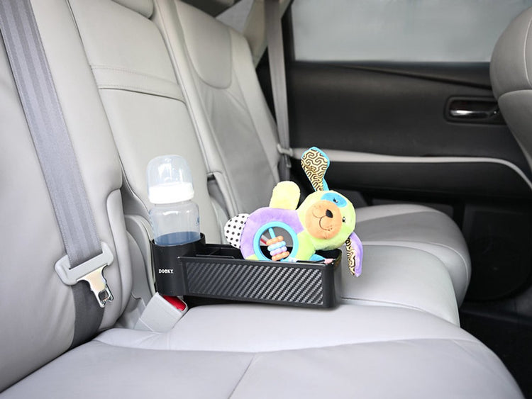 Dooky® dooky car - compagnon de rangement pour siège - organisateur fixé entre les sièges d'auto - noir