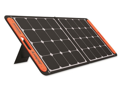 Jackery - solarsaga 100 - panneau solaire portable bifacial pour centrale électrique explorer 240v2 500 1000v2 - chargeur solaire pliable avec sorties usbc a - pour camping, veaux et campeurs