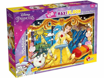 Lisciani Disney Puzzle Df Maxi Floor 108 La Belle et la Bête