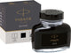 Bouteille d'encre pour stylo plume Parker | encre noire quink | 57 ml d'encre d'écriture pour stylo plume