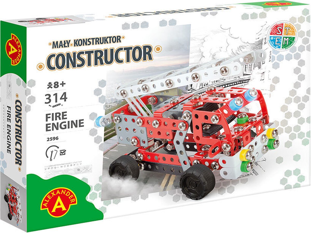 Constructeur de jouets Alexander - camion de pompiers - 314 pcs