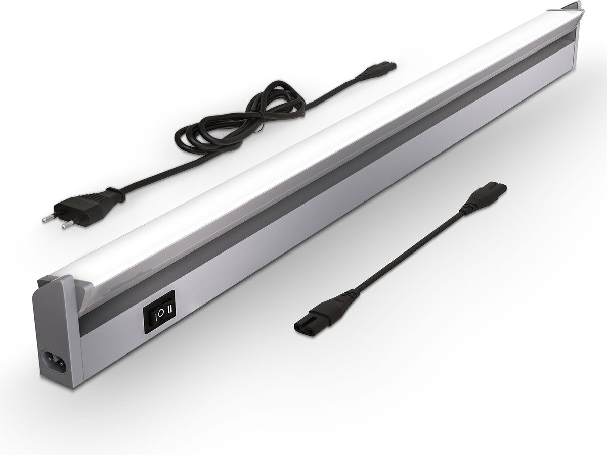 B.K. lumière - éclairage de cuisine LED - éclairage sous comptoir blanc - éclairage d'armoire - inclinable - 4 000k - 1 000lm - 8,5w