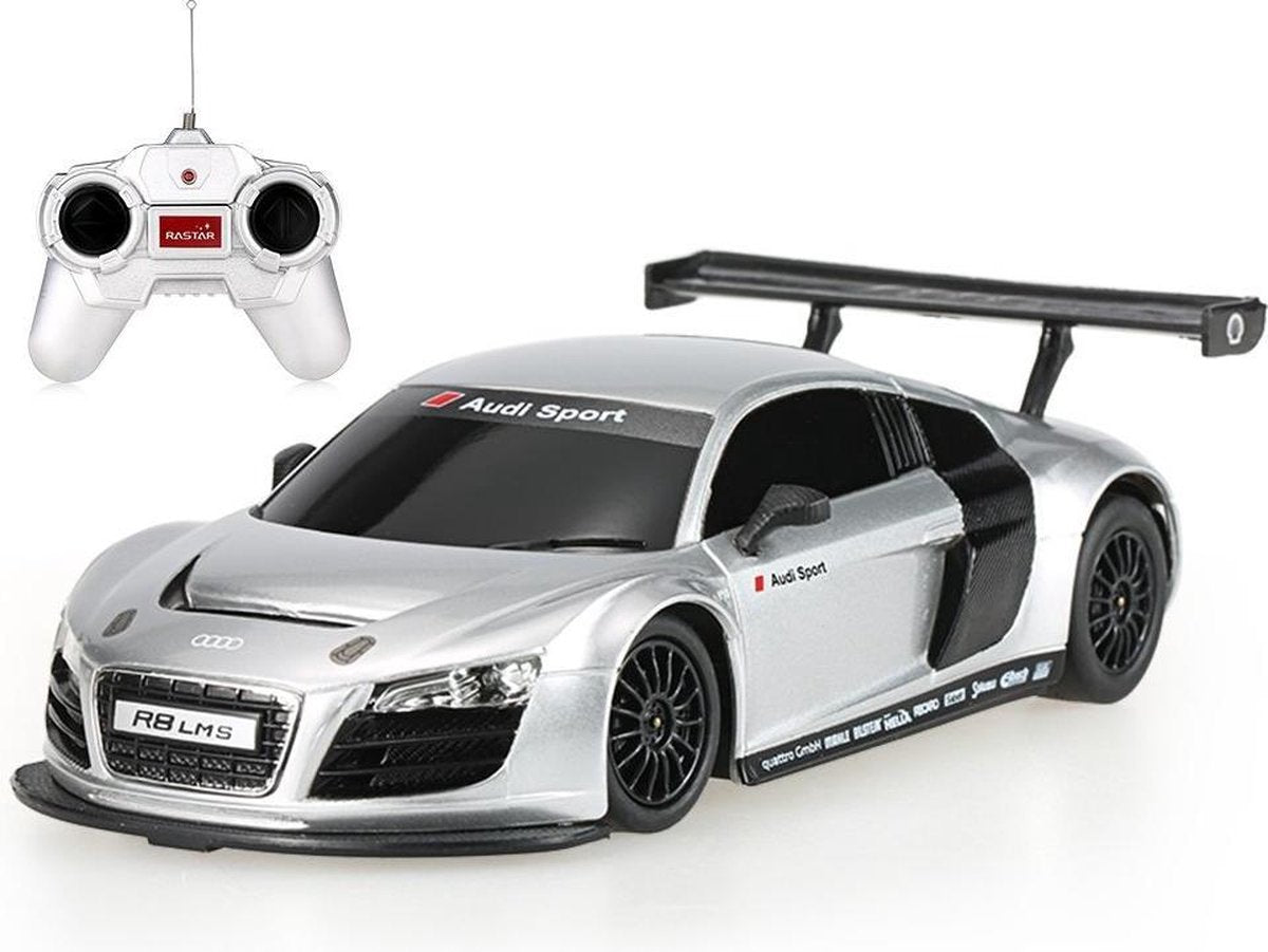 Voiture pilotable Rastar Audi R8 LMS - échelle 1/24 - grise