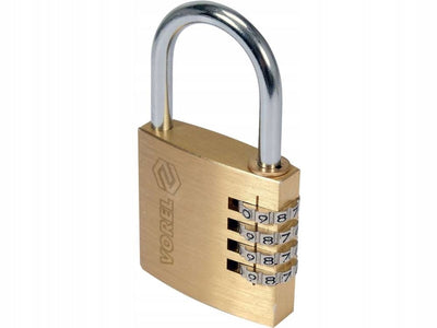 Vorel serrure à combinaison cadenas laiton 40mm