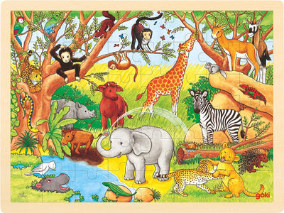 Puzzle de jambe de jungle en bois Goki, 48e.
