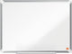 Tableau blanc magnétique émaillé Nobo premium plus - avec plumier - avec marqueur pour tableau blanc - 600x450mm
