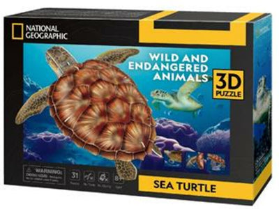Puzzle de plaisir cube 3d National Geographic Sea Turtle