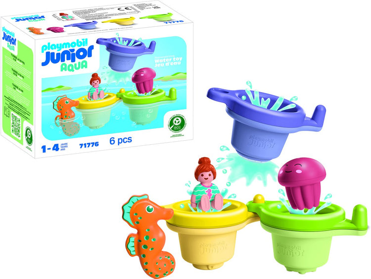 Playmobil | aquatique junior | tasse de natation avec plaisir aquatique | jouets aquatiques à partir de 1 an | cadeau pour les tout-petits | baignade ludique et éducative | jouets de bain durables | 71776