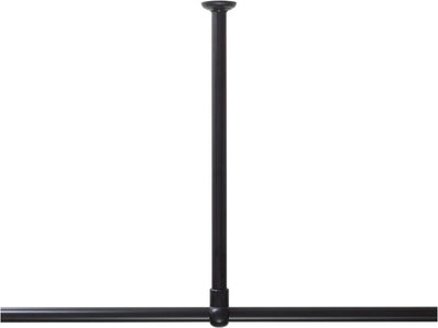 Sealskin seallux - support plafond pour tringle d'angle de rideau de douche 60 cm - noir