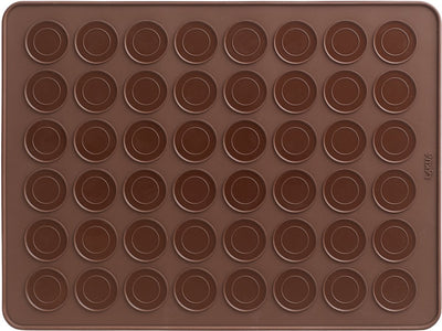 Tapis de cuisson Lékué 24 macarons 40 cm - marron