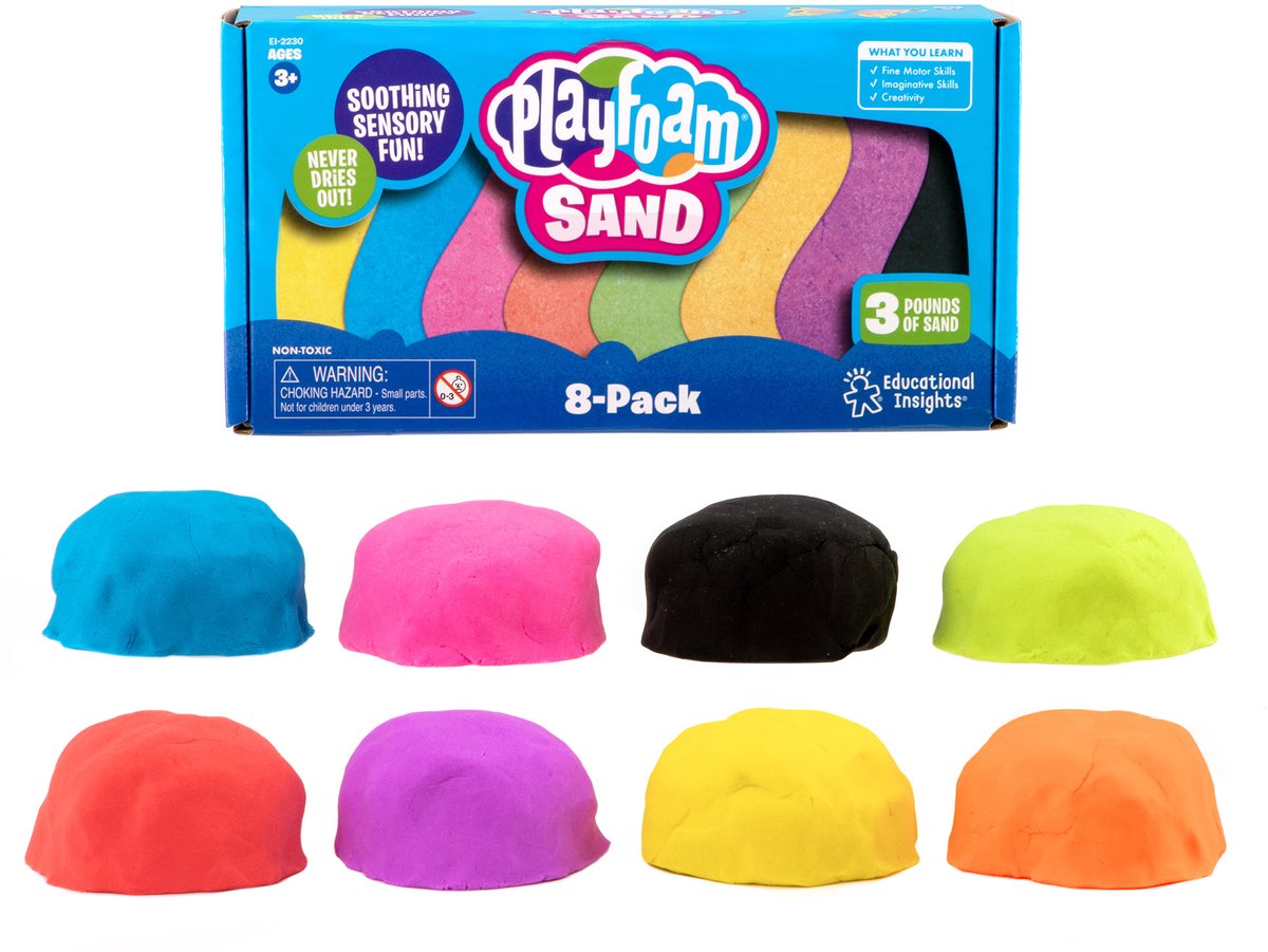 Ressources pédagogiques playfoam® sable - paquet de 8 - 3+