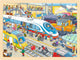 Puzzle en bois Goki gare, 96 pièces.