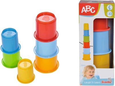 Simba abc - gobelets empilables - 0 à 36 mois - trieur de formes