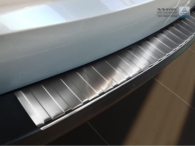 Protection de pare-chocs arrière en acier inoxydable Avisa sur mesure pour Citroën Jumpy Peugeot Expert 2016 - 'ribs'