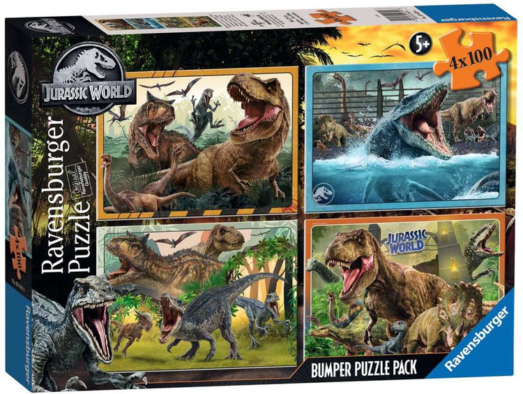 Ravensburger Jurassic World puzzle 4x100 pièces multicolore