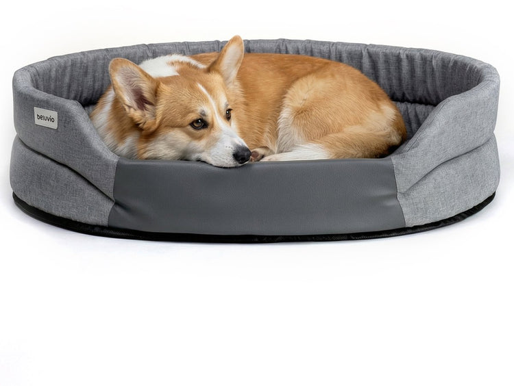 Peluvio arita – lit pour chien hydrofuge – lit pour chien résistant aux taches – taille m – fond antidérapant – léger, adapté aux voyages – entrée basse sans bords – mousse durable – faible odeur facile à nettoyer – confort pour chaque chien