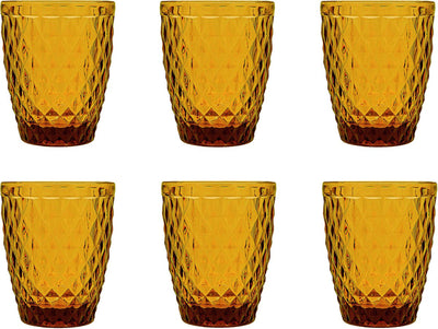 Médard de noblat - diamant - verre 22 cl - jaune - 6 pièces