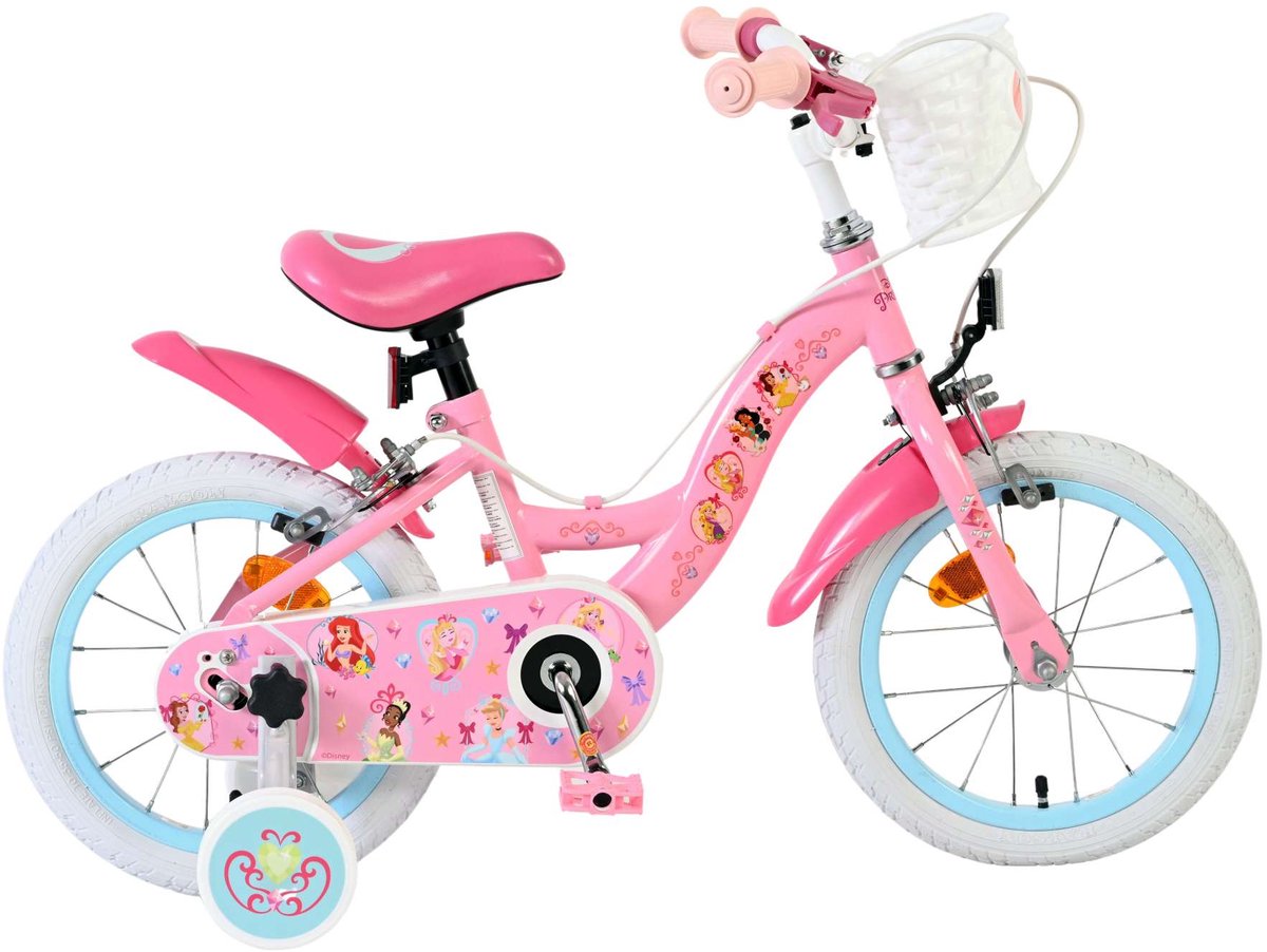 Disney Princess Children's Bicycle - Girls - 14 pouces - Pink - deux freins à main