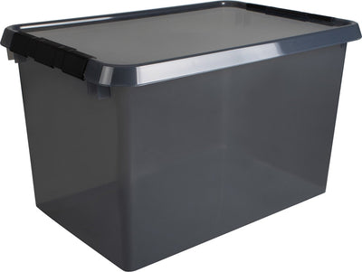 Boîte de rangement Sunware Comfort Line 62l - 60x40x34 cm - gris transparent