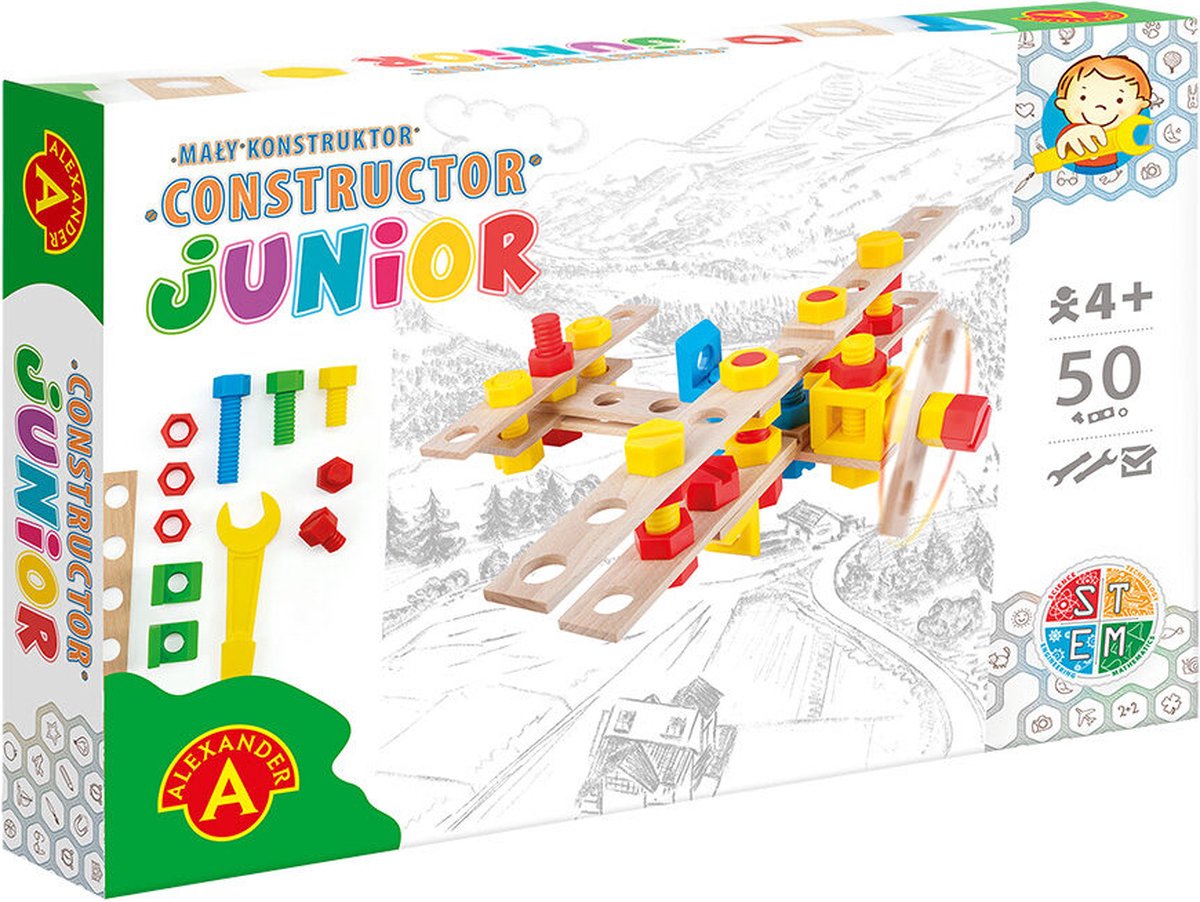 Alexander Toys Constructeur Junior - Avion - 50 pcs