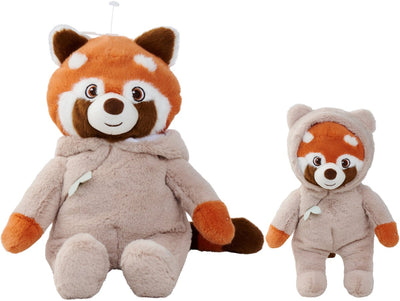 Peluche Simba toys - peluche panda rouge assis - 21cm - beige