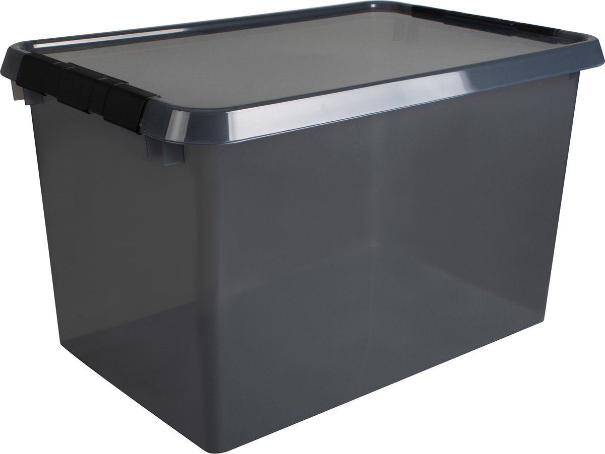 Boîte de rangement Sunware Comfort Line 62l - 60x40x34 cm - gris transparent