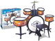 Bontempi spa bontempi - batterie - instrument de musique jouet - 6 pièces avec tabouret et son réaliste.