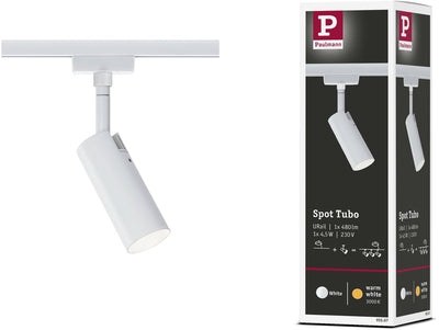 Paulmann urail rail spot tubo spot séparé 250lm 4,5w 3000k 230v blanc