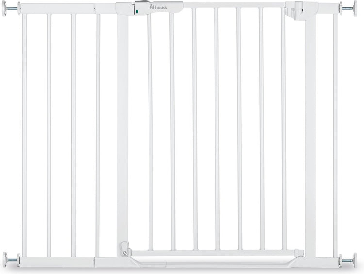 Hauck clear step autoclose 2 barrière d'escalier avec extension de 9 cm - 96 à 101 cm - blanc