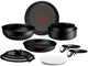 Tefal ingenio experience - set de casseroles - 11 pièces - noyau de fusion - couvercle inclus - poignées