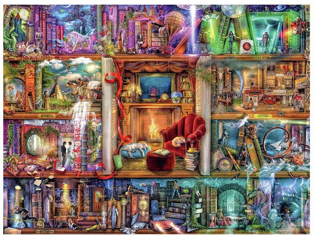 Ravensburger Puzzle Puzz la grande bibliothèque, 1500st.