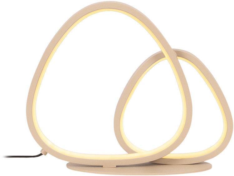 Lucide samling - lampe de table - led dimmable - cct - 1x16w 2700k 4000k - taupe | essentiel