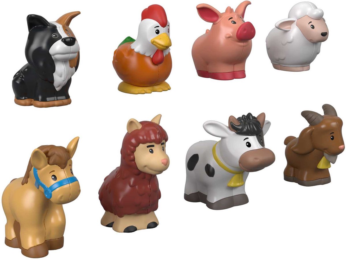 Little people Fisher Price Animaux de la ferme - Ensemble de 8 pièces - Figurines de jeu