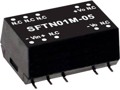 Mean well sftn01l-05 module convertisseur dc dc 200 ma 1 w nombre de sorties : 1 x contenu 1 pièce(s)
