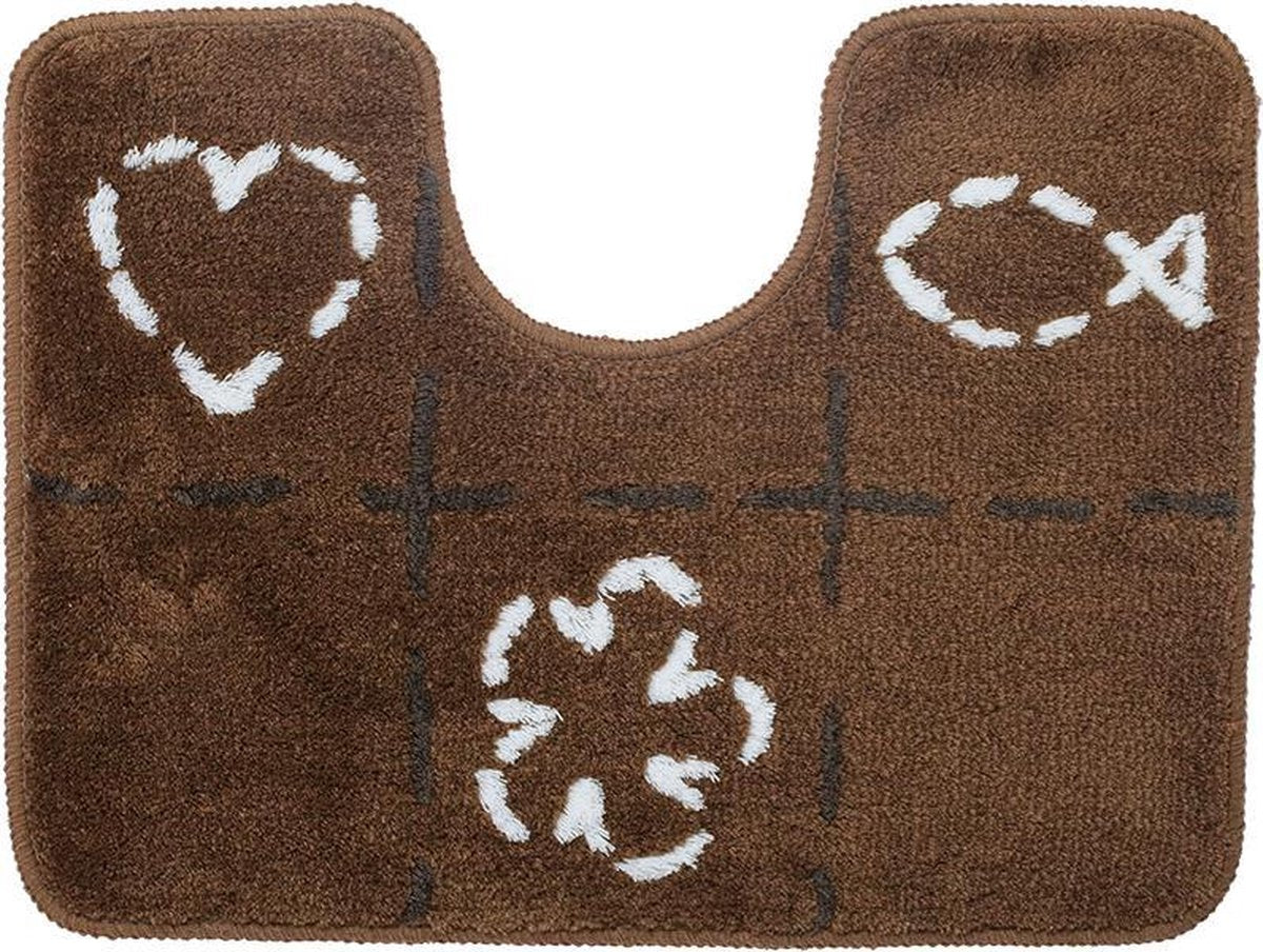 Tapis de toilette Sealskin Tack 45x60 cm - acrylique - marron