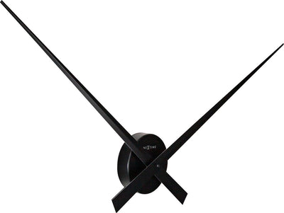 Aiguilles Nexttime – horloge murale – 85 cm – aluminium – noir