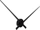 Aiguilles Nexttime – horloge murale – 85 cm – aluminium – noir