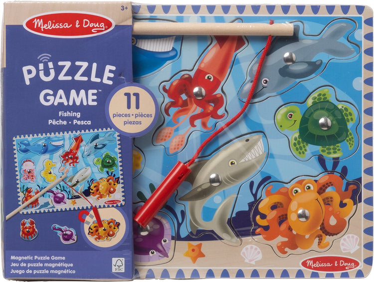 Melissa Doug - jeu de pêche en bois - 10 pièces