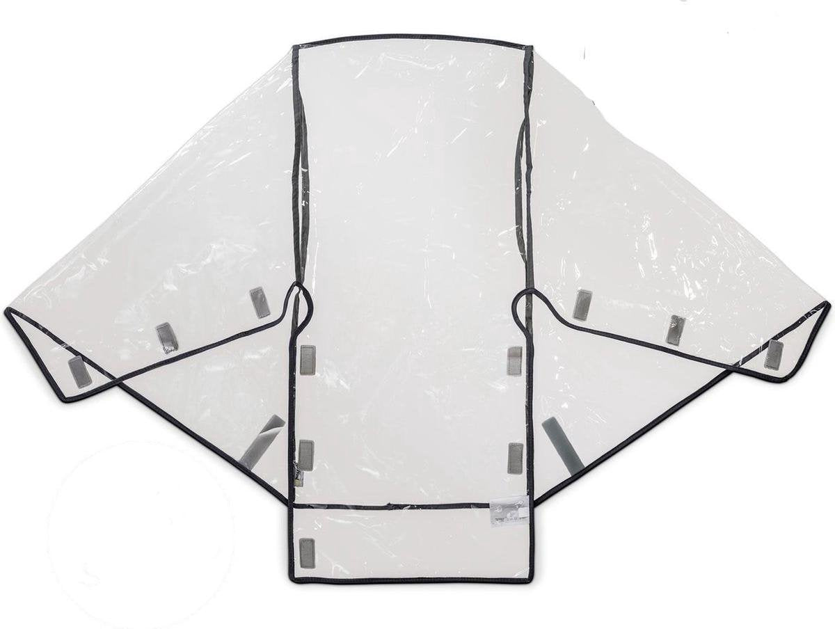 Housse de pluie universelle Hauck pour poussettes à 3 et 4 roues, transparente
