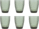 Médard de noblat - diamant - verre 22 cl - fumé - 6 pièces
