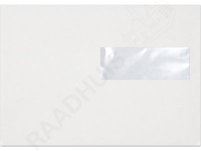 Enveloppe de service mairie ea5 - 156x220mm - fenêtre droite - avec bande adhésive - blanc - 500 pièces - enveloppe - rd-202550