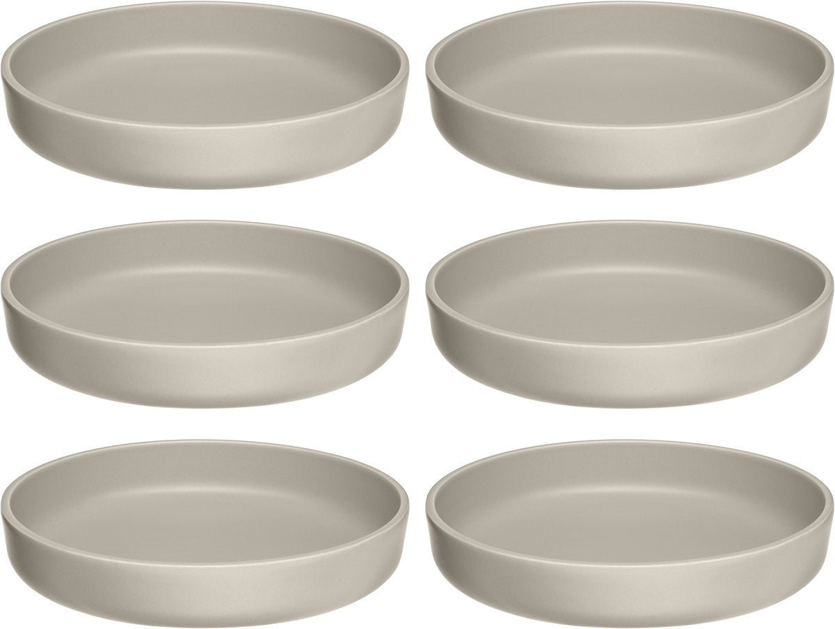 Leonardo roma assiette profonde 20cm beige - set 6