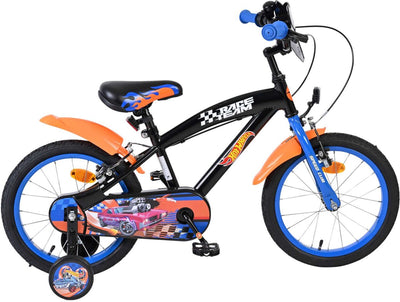 Wheels Hot Wheels pour enfants Boys Boys 16 pouces Black Orange Blue Two Hand freins