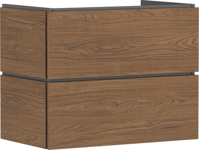 Hansgrohe xilesa e - meuble de salle de bain - format 780 470 mm - 2 tiroirs - pour lavabo - chêne cachemire
